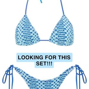 Triangl Vinca Dello Blue Crochet